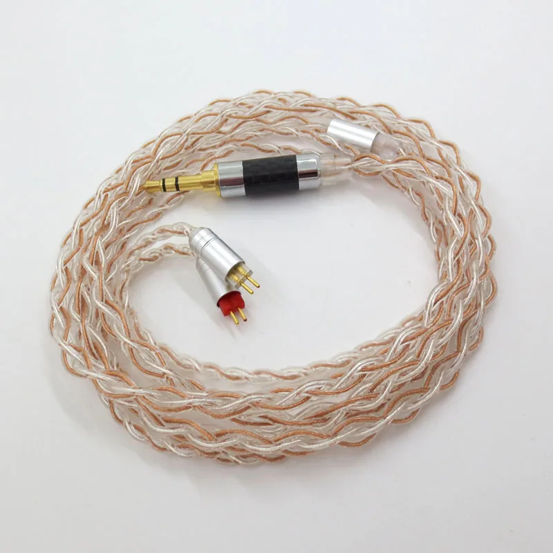 Diy slušalke kabel Bakrene in srebrne mešane MMCX vmesnik SE215 SE535 W4R 0.78 mm pin