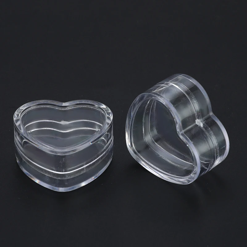 1/10/30PCS Plastičnih Srce Oblika Prazno Steklenico Kozmetični Jar Lip Balm Kreme Pot Polje prinaša dobička Posodo Potovanja, Povratne Steklenice Set