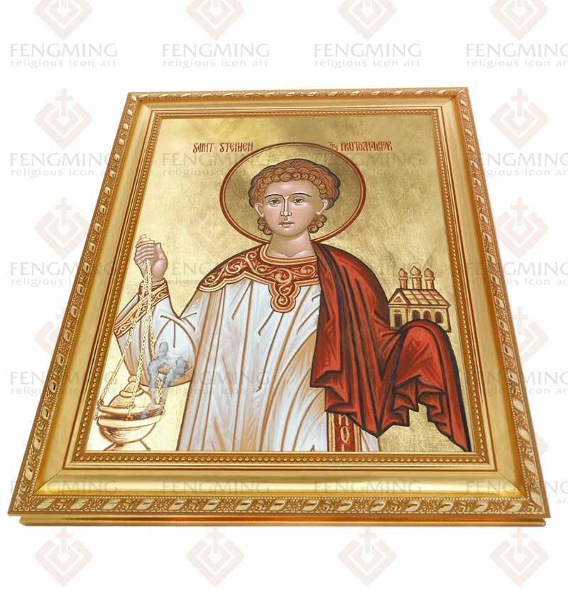 Verske Centerpieces Plastičnih Obrti Foto Okvirji Saint Stephen Je Protomartyr Slike Pravoslavni Duhovnik Darila, Bizantinske Ikone