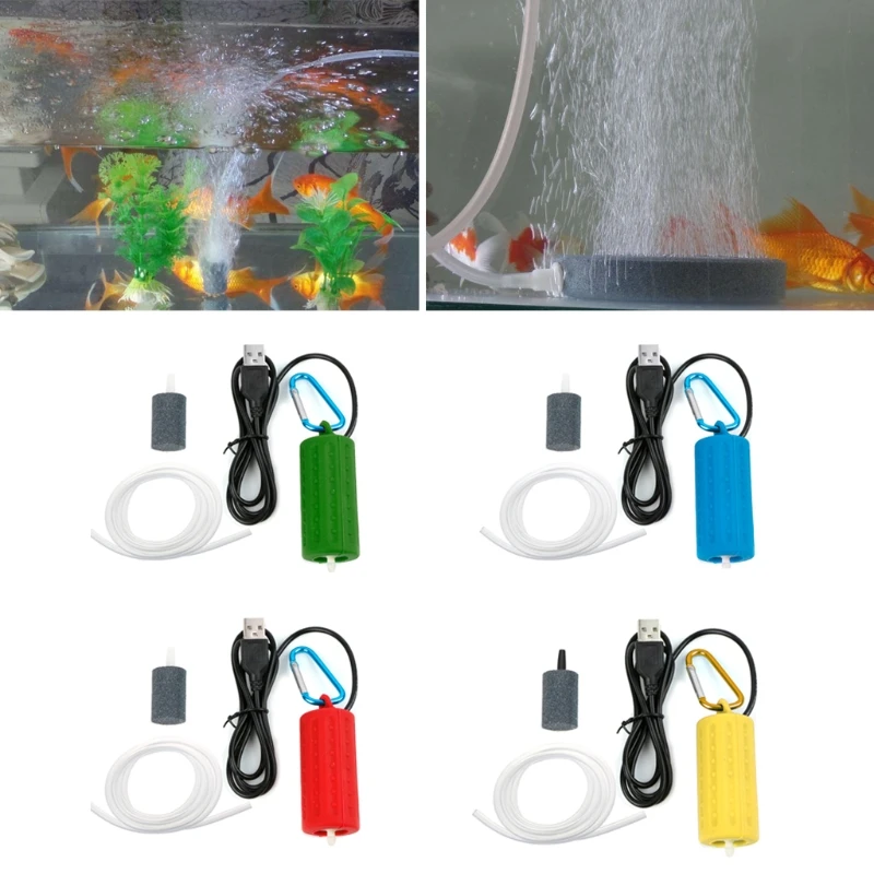 Prenosni Mini USB Aquarium Fish Tank Kisika zračna Črpalka Izključi Energije Shrani Kompresor