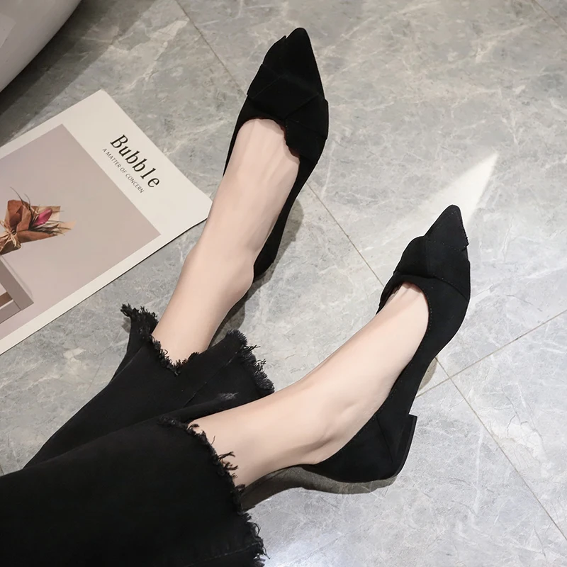 Priljubljena najbolje prodajanih slog nepravilna oblika dame visoke pete moda barva preproste ženske čevlji za pomlad jesen W37-36