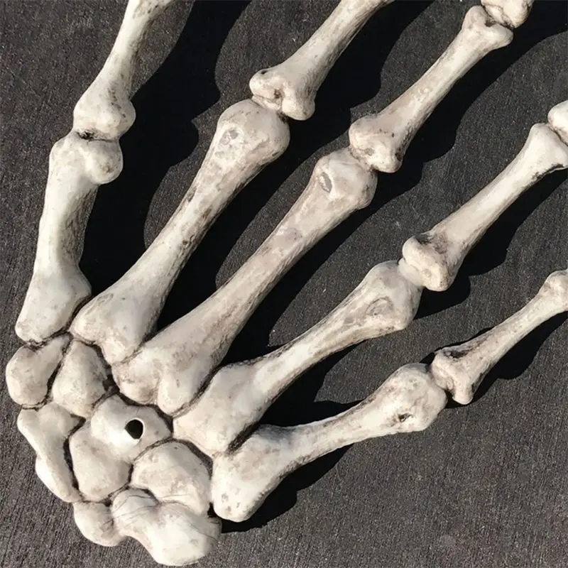 1 Parov Halloween Okostje Rokah Plastične Strani Skelet Modela za noč Čarovnic Dekor 517E