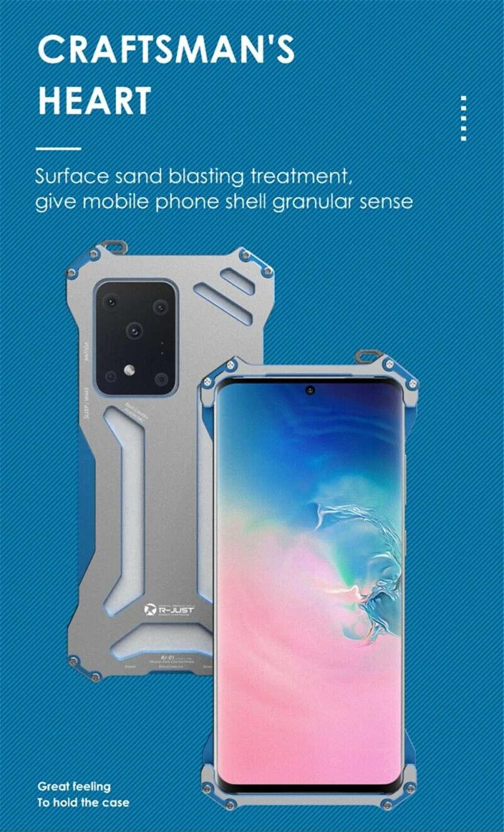 R-samo Shockproof Aluminij Kovinski Oklep Slim Case Pokrovček Za Samsung Galaxy S20 Plus\\s20 Ultra 5g