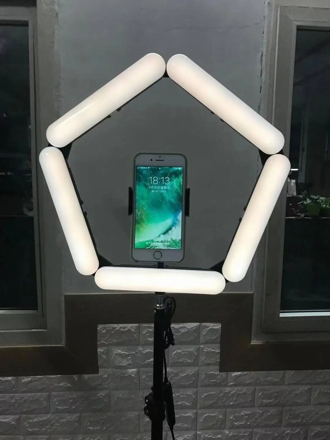 Novo Zložljiva Zatemniti Fotografija Razsvetljavo LED Selfie Obroč Svetlobe prst na roki Svetilko Z Stojalo Stojalo Za Youtube Ličila Video v Živo Studio