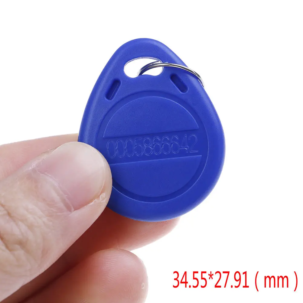 10Pcs TK4100 keychains 125KHZ RFID bližine id kartico, žetonom oznake ključnih fobs Debelo ID Kartico Oznake Vrata, Dostop do Kartice