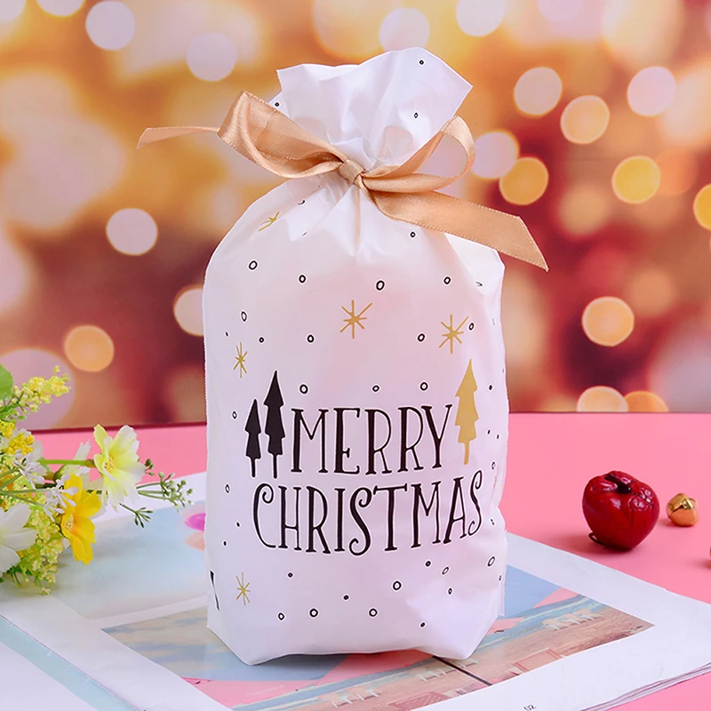2019 Vesel Božič Darilne Vrečke Božiček Božič Drevo Pakiranje Torbe Srečno Novo Leto 2020 Božič Candy Torbe