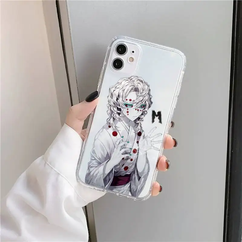 Anime Demon Slayer Telefon Primeru Pregleden za iPhone 11 12 mini pro XS MAX 8 7 6 6S Plus X 5S SE 2020 XR