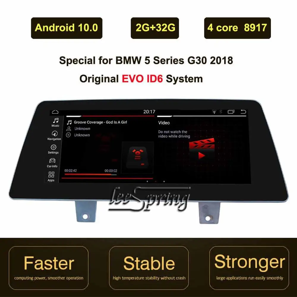 Android 10.0 Avto Multimedijski Predvajalnik za BMW Serije 5 G30 (2018) EVO Auto GPS Navigacija