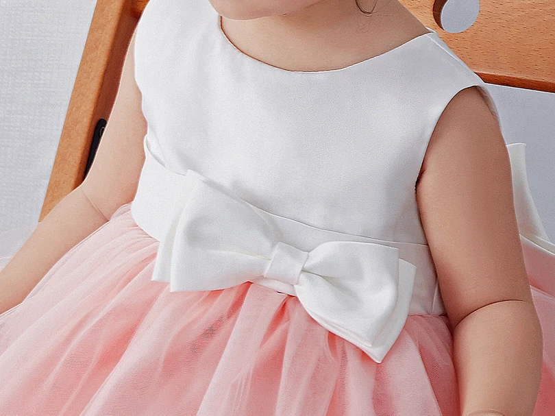 2 letni Baby Girl Obleke, Roza in Belo Baby Dekle Vestido 2021 Moda Dojenčka, Malčka, Otroška Oblačila za nošenje Stranka RBF174007