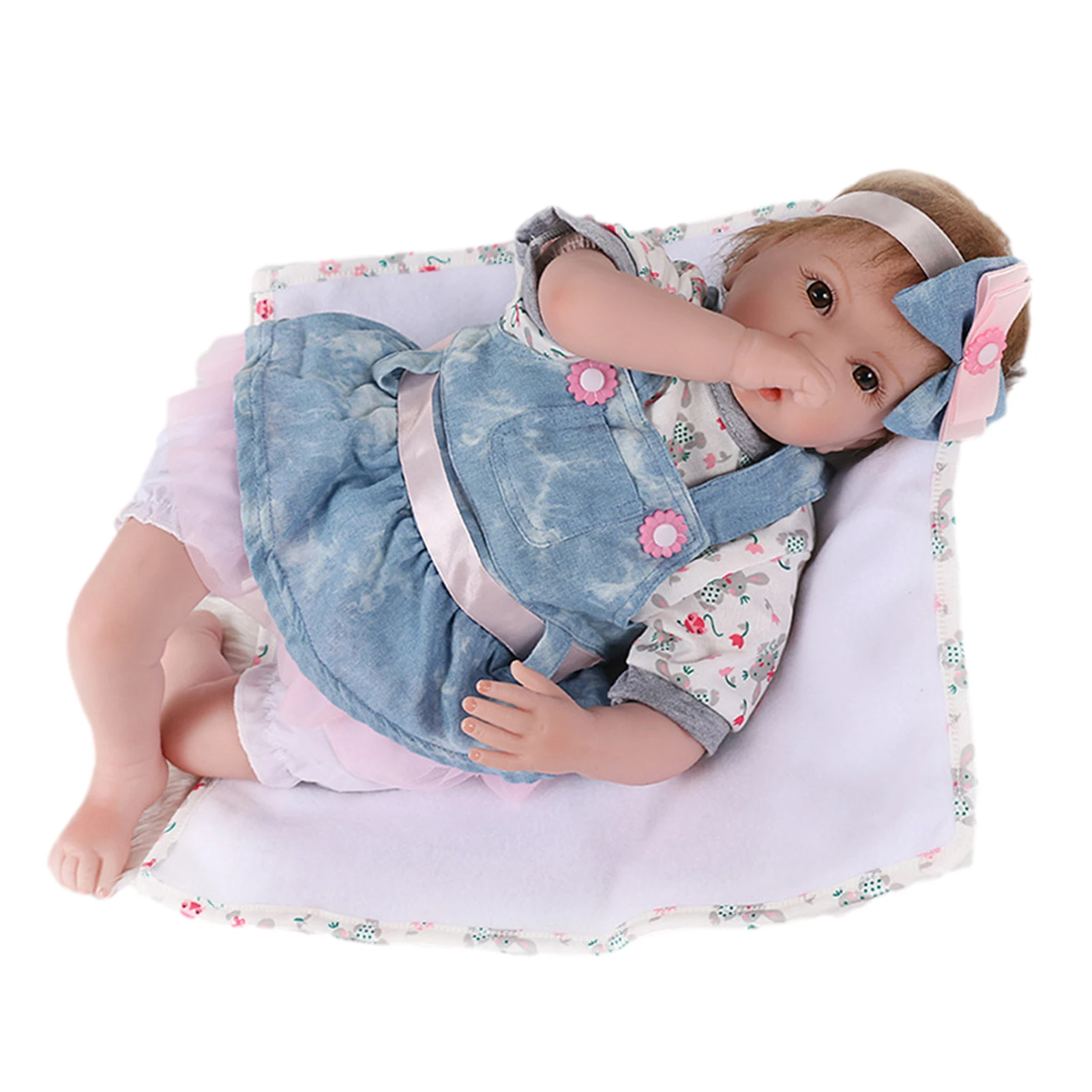 43 cm, Silikonski Prerojeni Boneca Realista Modne Lutke Otroka Za Princess Otrok Darilo za Rojstni dan Bebes Lutke, ki so Prerojeni