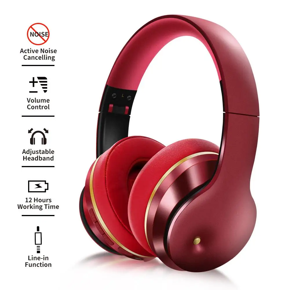 Bluetooth Slušalke Šumov Brezžične Slušalke Zložljive Globok Bas Slušalke Z Mikrofonom Za Telefonov, Tabličnih Računalnikih Igre Na Srečo