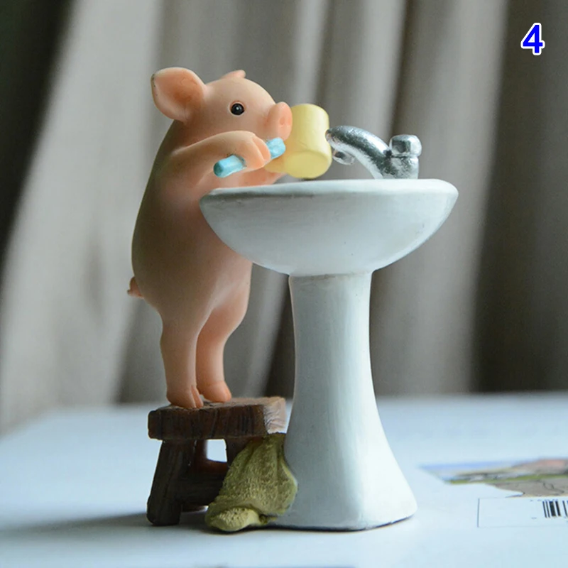 Prašičja Slika Igrače Namizno Dekoracijo Doma Dekor Vrt Miniaturni Živalske Figurice Juguetes de figura de cerdo BDF99