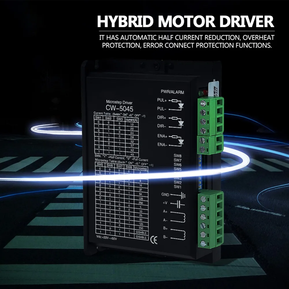 1pc štiri faze Koračnih Motornih Microstep Voznik Hibridni Motor DriverCW-5045 4.5 A 24V-50VDC CNC Hibridni Motor
