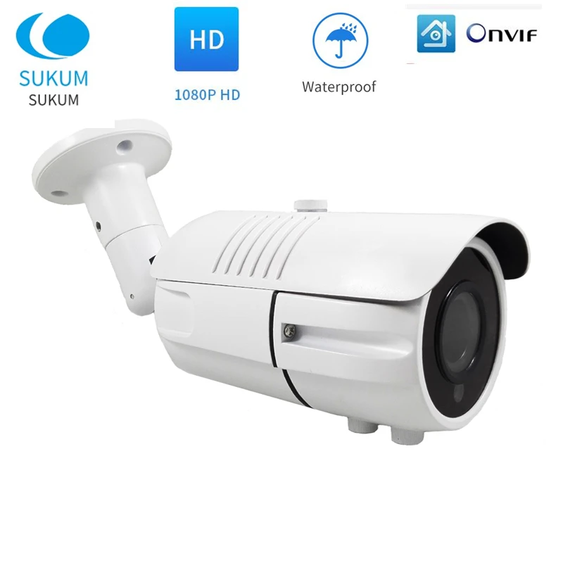 2MP Zunanja IP Kamera ONVIF XMEye APP 2.8-12mm Objektiv Vodotesna Barvna Nočno Vizijo 1080P CCTV Varnostne Kamere POE