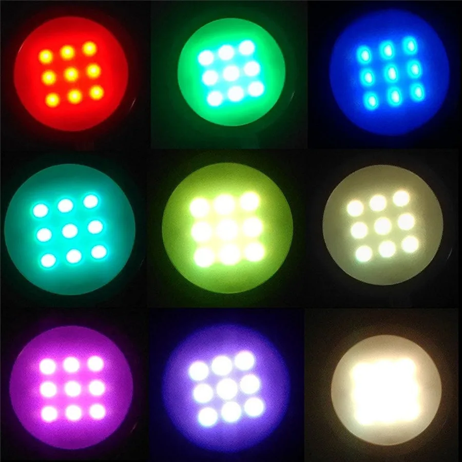 6x2W RGB Barvno Spreminjajoče se LED Pod Kabinet Plošček Luči Downlight RF Odd. za Domači Kuhinji Števec Pohištvo Dekoracija Razsvetljava