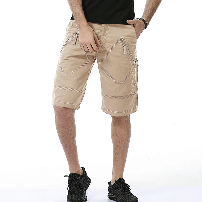 Človek plus velikost orodje Bombaž hlače Mens Multi Žep hlače (Asian 29-40)