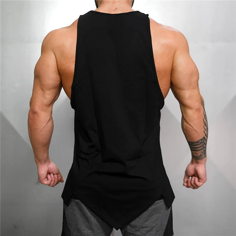 Blagovne znamke fitnes tank zgornji del moški telovadnic singletnega spodnja bodybuilding tank moški majica brez rokavov, bombaž tanktop človek mišice telovnik