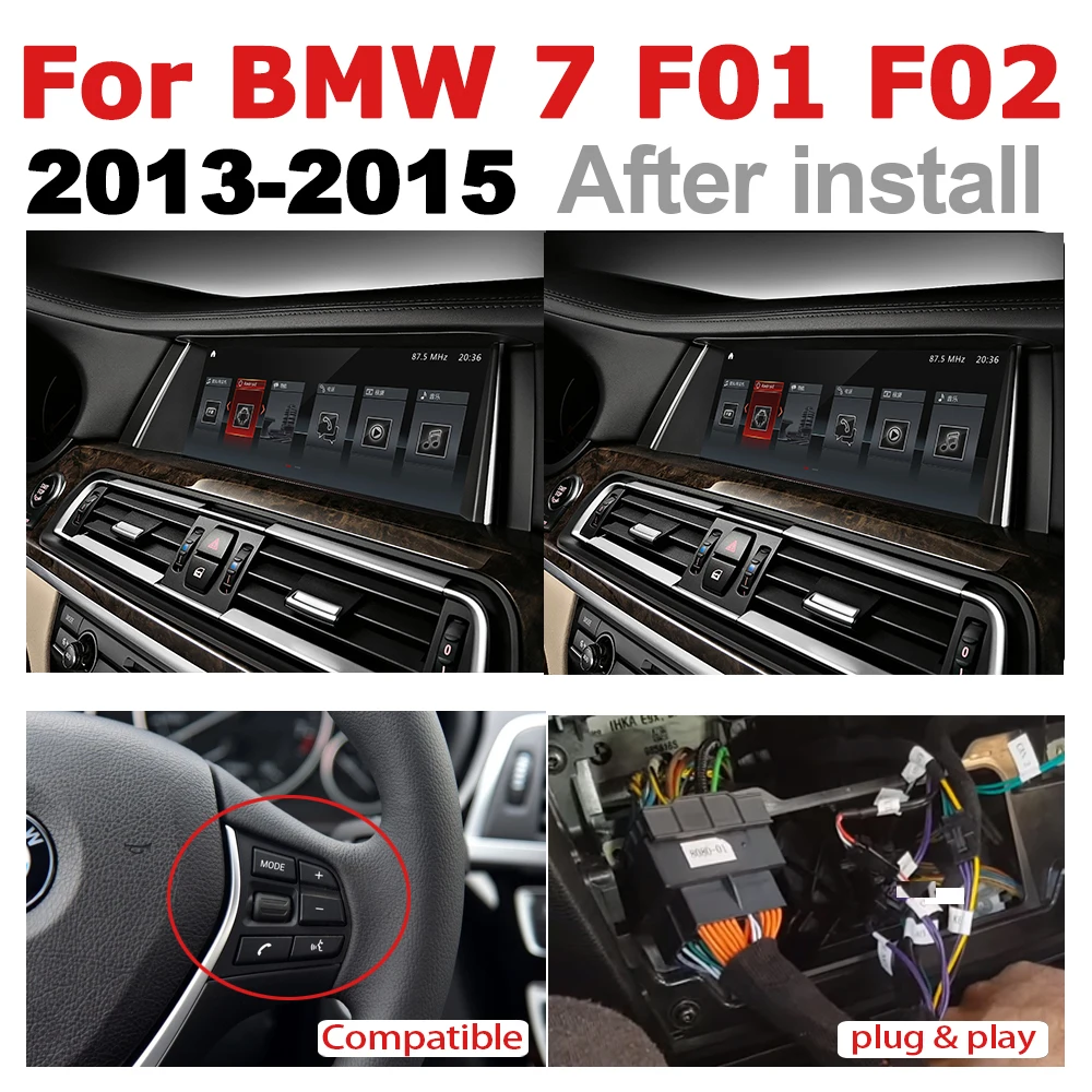 Avto Android Radio, GPS Multimedia player Za BMW 7 Series F01 F02 2013~NBT stereo HD Zaslon Navigacijska tipka Navi Medijev