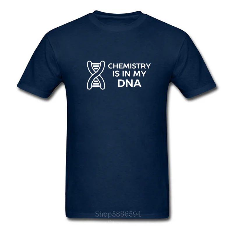 2020 Ustvarjalno Oblikovanje Črk Kemija je v mojem DNK Natisnjeni Znanost Pun T Srajce Moda za Moške, Bombaž Vrhovi Poletje Cool Tees