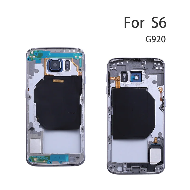 Srednji Nazaj Okvir Šasije Ploščo Ploščo Nazaj Ohišje Za Samsung Galaxy S6 G920F S6 rob G925F S6 rob plus G928F Replacemenrt