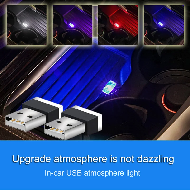 Mini LED Avto Svetlobe USB Vzdušje Luč za KIA RIO CERATO QUORIS Optima Sportage K2 K3 K3S K4 K5 KX3 KX5 QL CEED
