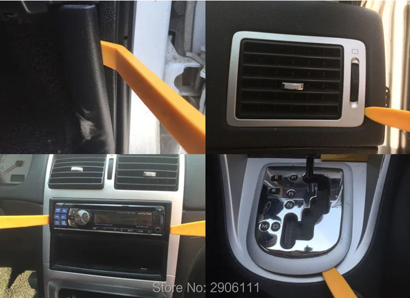 4pcs Avto radio demontaža plastična škatla za orodje za Vw polo tiguan golf 7 4 6 passat b6 b5 b7 touran t5 dodatki avto-styling