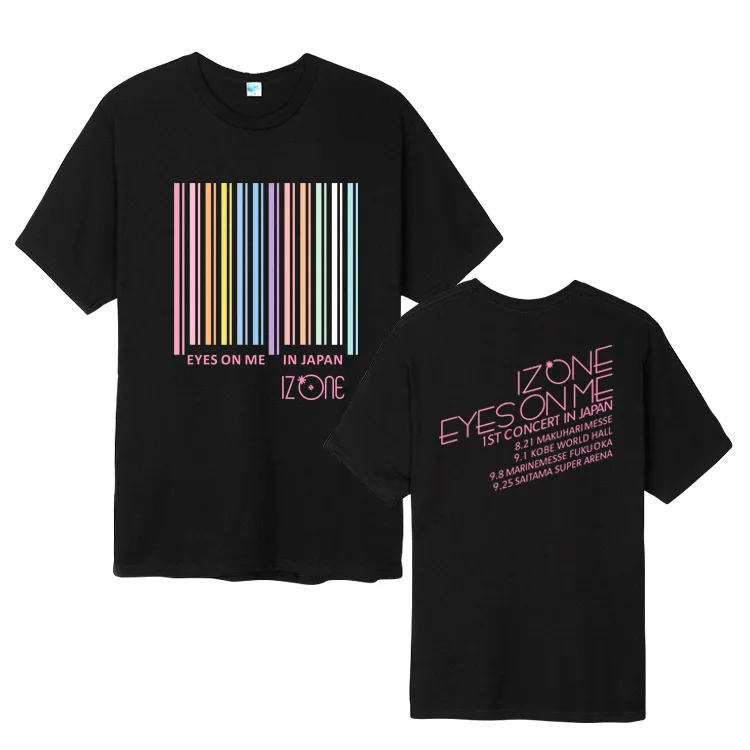K-Pop IZONE T-Shirt 1. Oči Na meni Koncerti Ženske T-Shirt Vrhovi Unisex Priložnostne Kratek rokav Posadke Vratu Tee Nova
