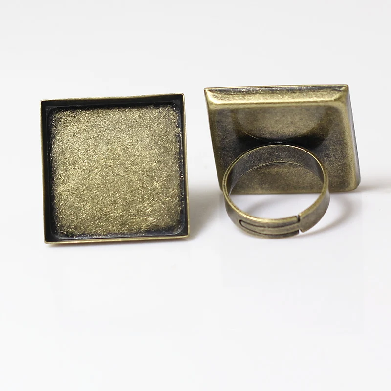 Beadsnice ID11510 ki je na zalogi, diy nakit trgovina na debelo z medenina obročki s 25 mm obroč osnova za prstan nastavljiv