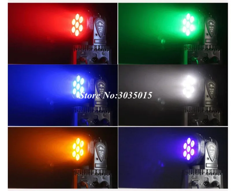 Nov prihod LED Moving Head Light Pranje 7x18W RGBWA+UV 6in1 DMX 12/16 Kanalov stopnji svetlobe DJ nočni klub Stranka