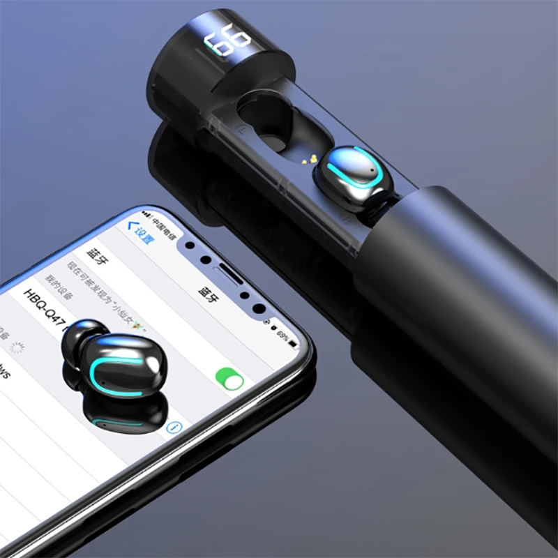 TWS Brezžični Čepkov 3D Stereo Bluetooth Slušalke 5.0 z Dvojno Mic Vodotesne Slušalke Samodejno Seznanjanje Slušalke