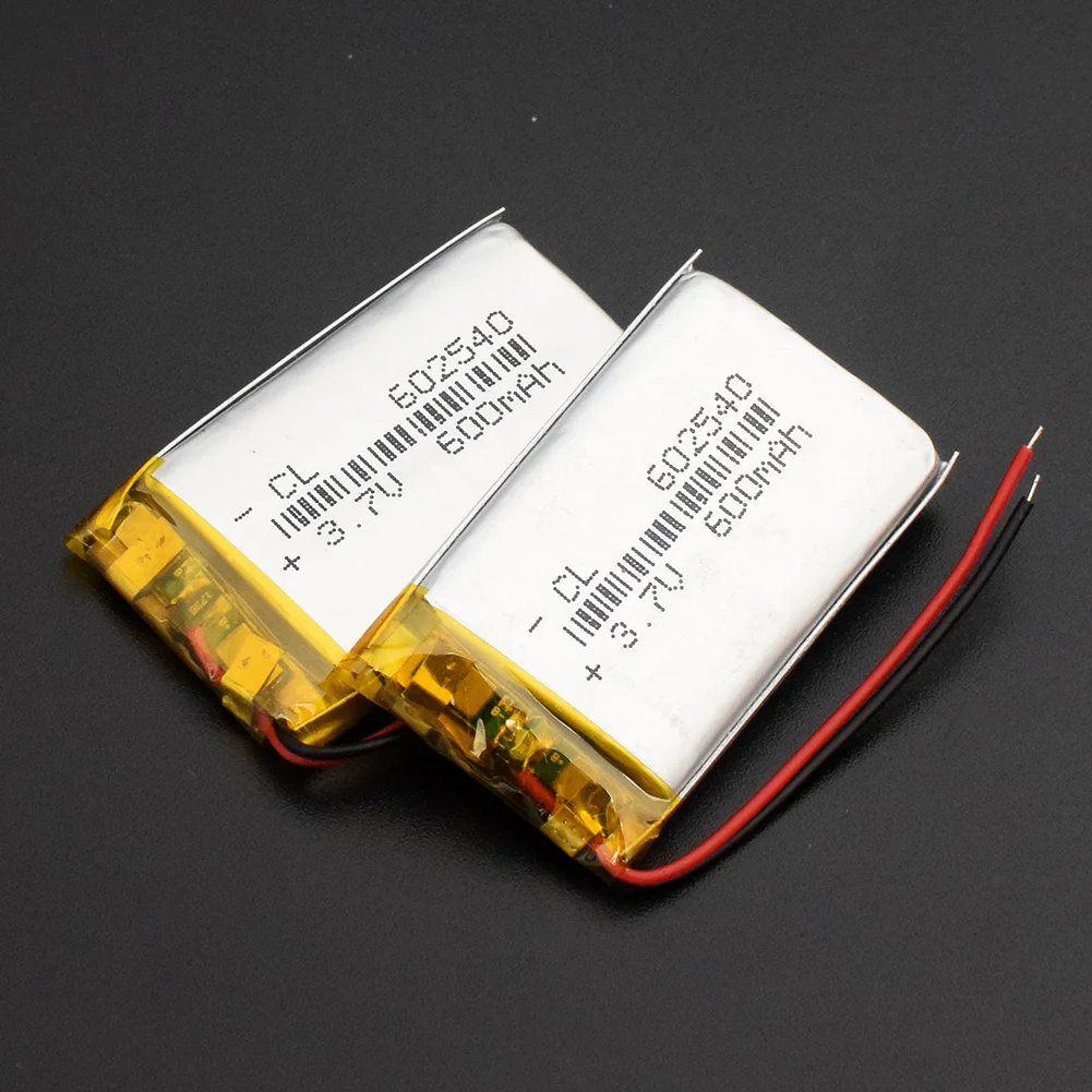 1/2/4x Mini 602540 Li-ion Li-po Baterija 3,7 v 600mah Gps, Mp3, Bluetooth Zvočnik Slušalke Igrače DVD Pos Stroji Zamenjajte Baterijo