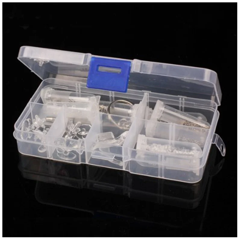 Prenosna škatla za orodje za popravilo vijaki, matice, trombociti, očala