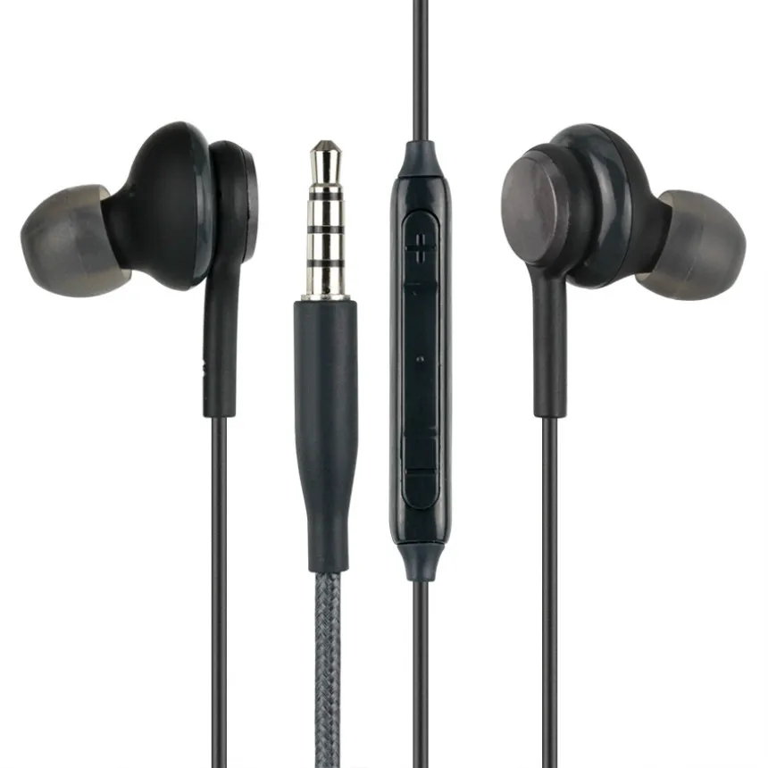 3,5 mm V uho Žične Slušalke Slušalke Z Mikrofon Nadzor Glasnosti Za Samsung Galaxy S8 S7 Huawei Pametni telefon Xiaomi 100 kozarcev