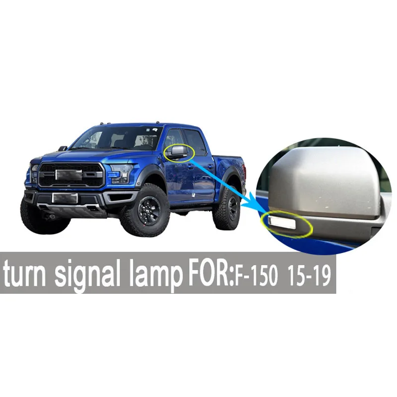 Avto Ogledala Obračanja Svetlobe, Ogledala Obračanja LED Odtenek za Ford Raptor F150-2019