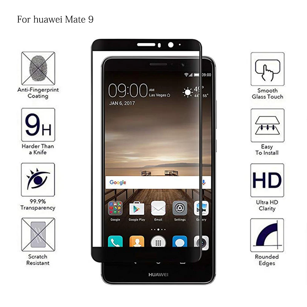 Polno Kritje Kaljeno Telefon Stekla Za Huawei Mate 8 9 Polna Pokritost Screen Protector Za Huawei Mate8 Mate9 Zaščitno Folijo Za Steklo