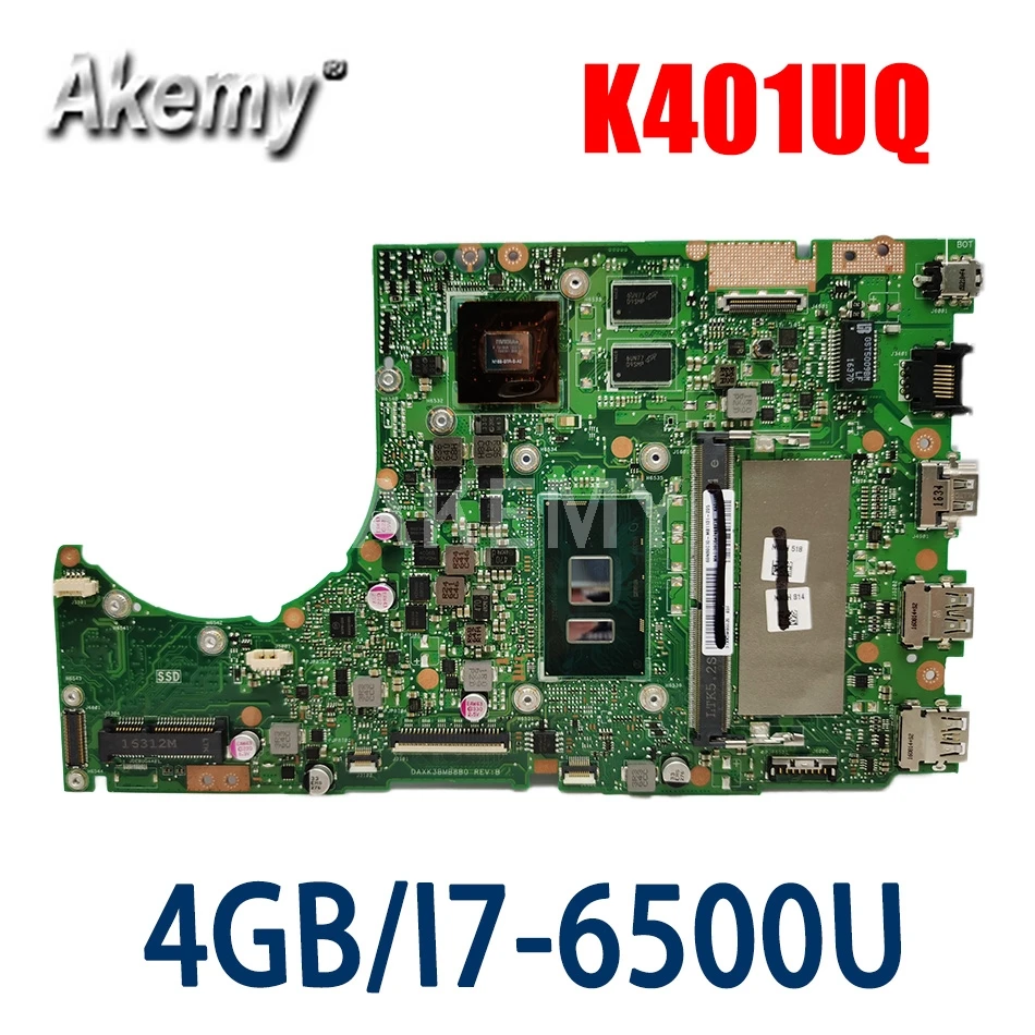 K401UQ MAIN_BD._4G/I7-6500U/KOT 940MX/V2G Mainboard Za ASUS K401U K401U A401U K401UQ K401UQK Prenosni računalnik z Matično ploščo Testirani