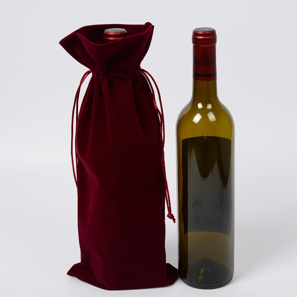 3PC Večkratno uporabo Vinske Steklenice Darilne Vrečke Perilo Steklenico Šampanjca Zajema Rdečega Vina, Steklenica Zajema Vrečko Stranka Tabela Decors