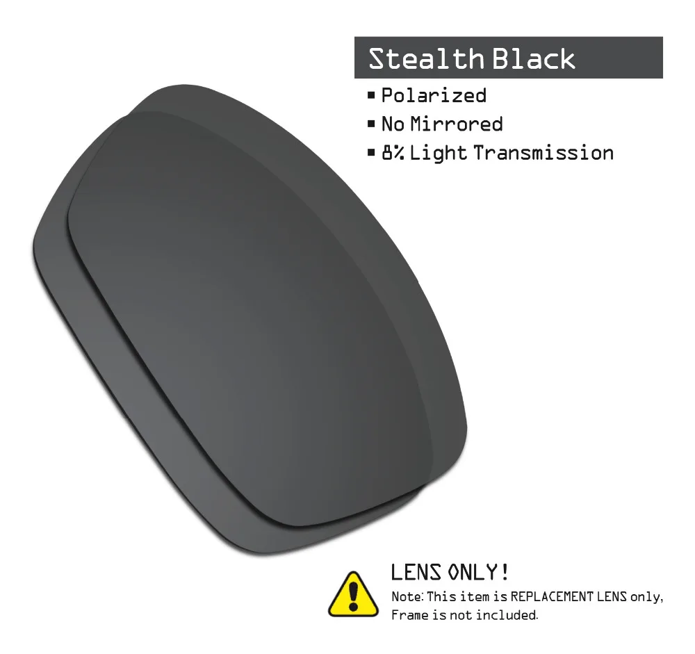 SmartVLT 3 Pari Polarizirana sončna Očala Zamenjava Leč za Oakley Tožnik Kvadrat Black & Silver Titana & temno rumeno Rjava