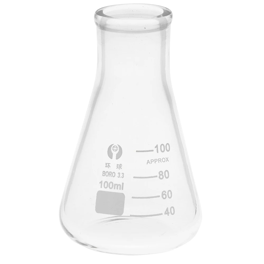 250/500/100 ml Steklene Težki Steni Ozka Usta Erlenmeyer Bučke s Težka Platišča za Laboratorij za Kemijske Oprema