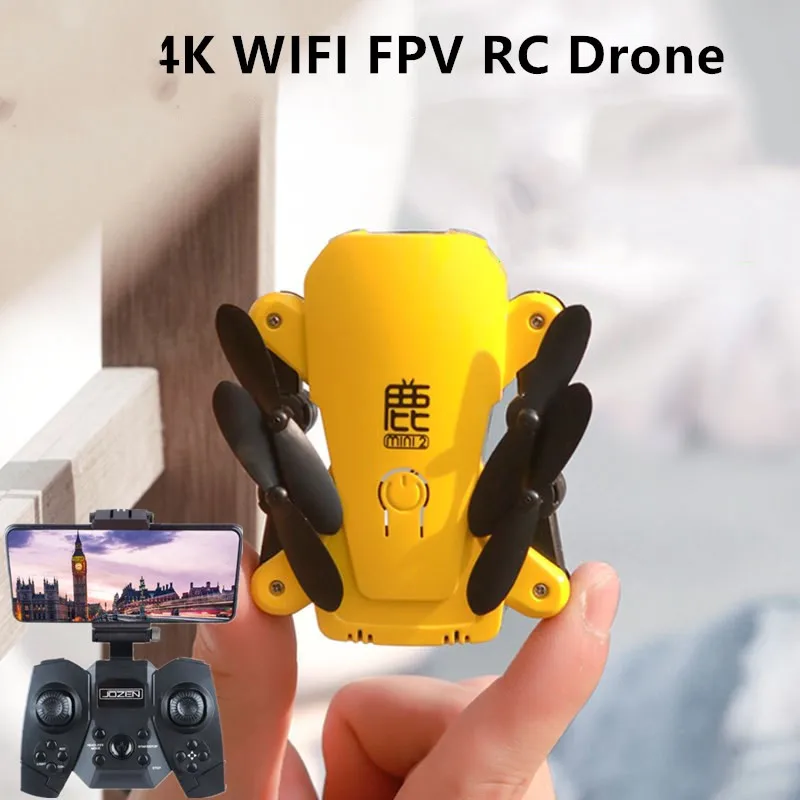 WiFi FPV RC Brnenje S Širokim Kotom 4K HD Kamere Mini Brnenje Zložljiva RC Quadcopter 360-Stopinjski Vozni app nadzor RC Letalo darilo