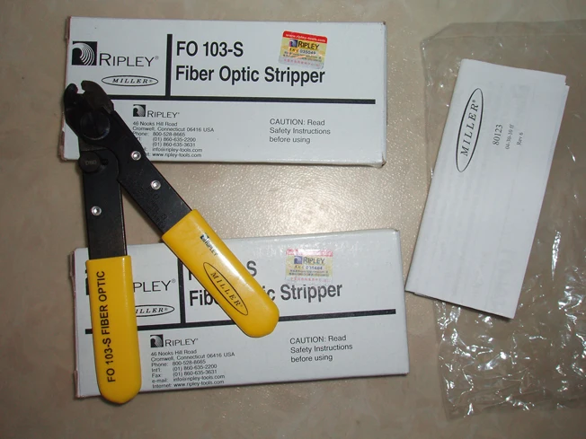 Original uvoženih Miller Fiber Optic, striper (desorber) FO 103-S ena vrata vlaken loose tube stripping klešče FO103S