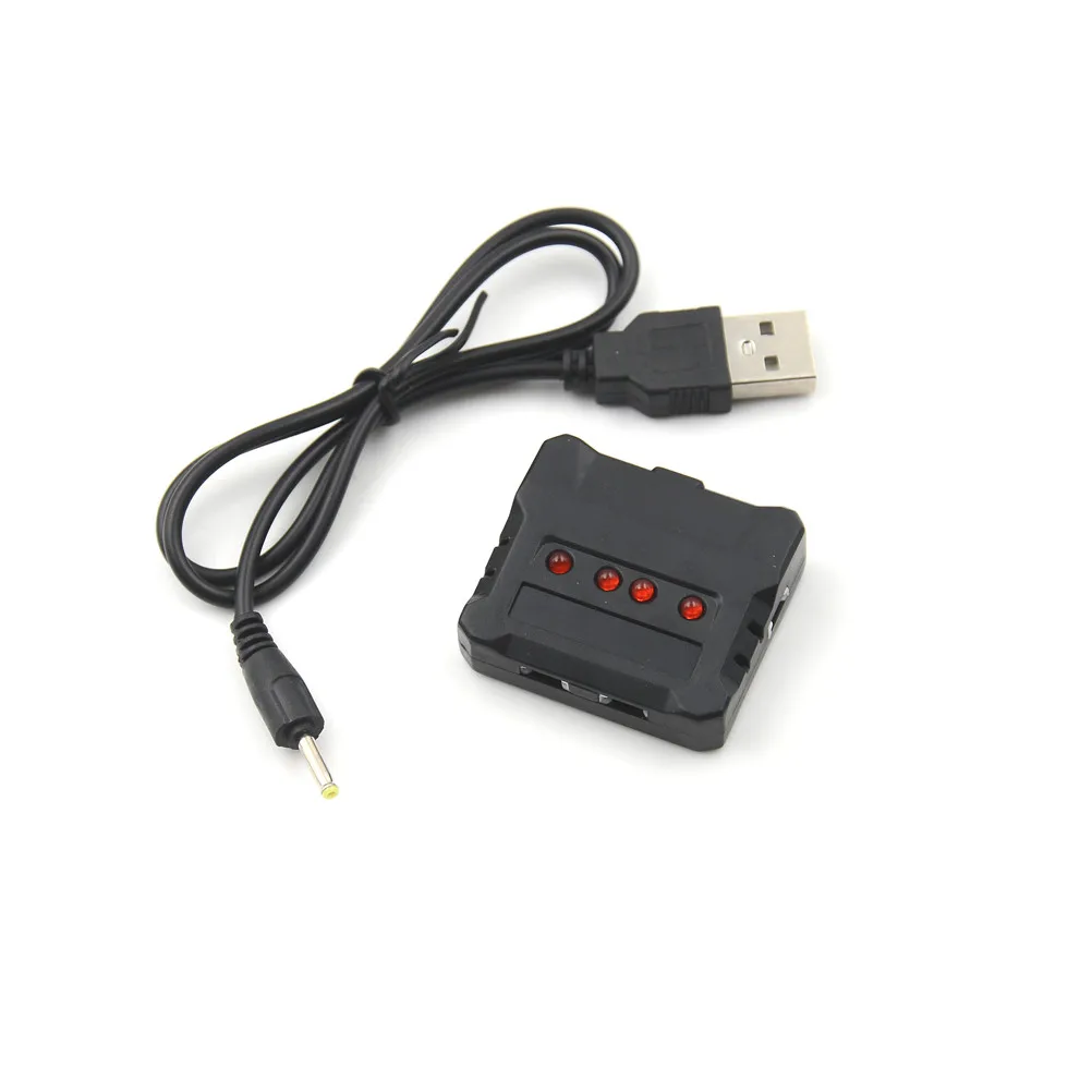 1pcs 3,7 V Lipo Baterije, Adapter za Polnilnik USB Vmesnik 4 v 1 350mah Debelo