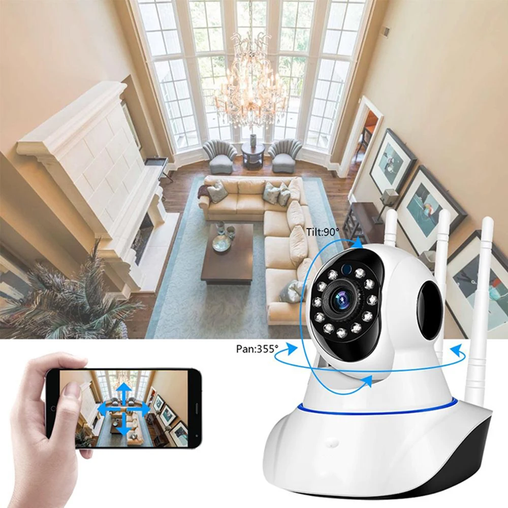 WakeView 1080P WiFi Kamera Home Security HD Pan Nagib Brezžična IP Kamera dvosmerni Audio Baby Monitor IP CCTV Kamere SD P2P