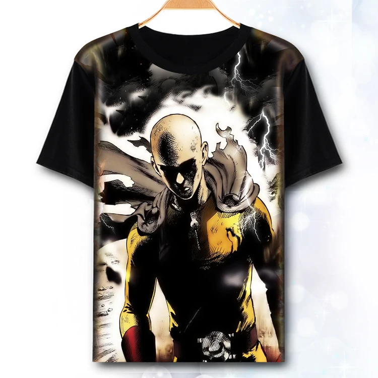 Nova Moda EN UDAREC MOŠKI Majica s Kapuco Anime EN UDAREC Človek Majica 3D Cartoon moški T-shirt Genos Saitama Cosplay poletje tshirts