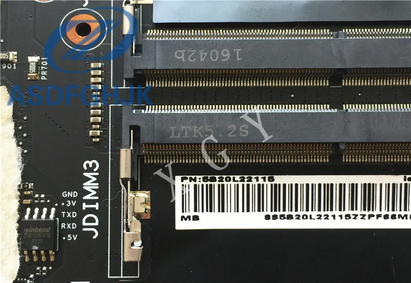 Debelo prenosni računalnik z matično ploščo 5B20L22115 ZA Lenovo Y900-17ISK Y900 Motherboard DDR4 SR2FL I7-6820HK N16E-GX-A1 Test ok