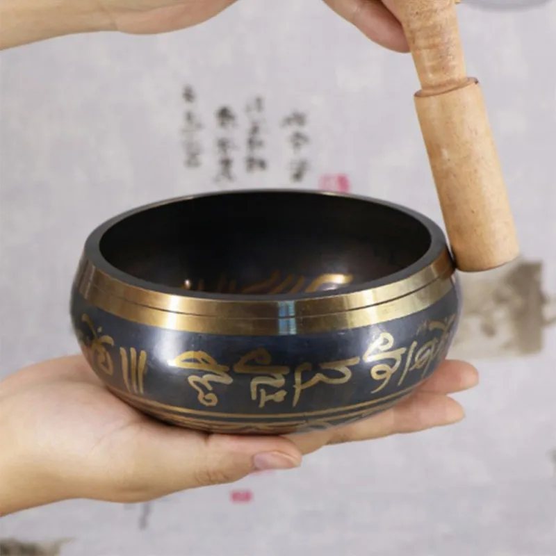 9.5 cm Joga Instrument, Petje Skledo Meditacija Čistega Bakra Buda Zvok Skledo Buda Zvok Skledo Baker Skledo