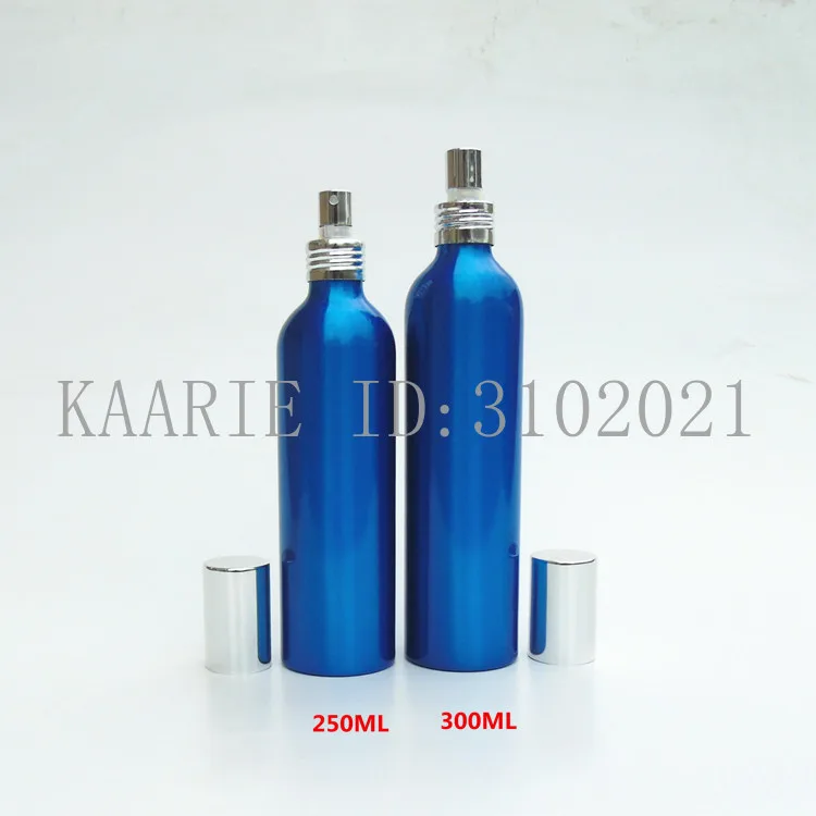 10pcs 30-500 ml modra Aluminija prazno spray steklenico plastični pokrovček Fine Megle Ponovno kozmetični spray jar Vzorec subpackage potovanja