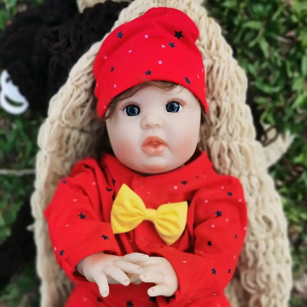 DollMai Bebe Prerojeni Lutke 20 palčni Prerojeni Baby Doll Mehko Vinil Silikonski Novorojenčka Lutka bonecas igrače Za Otroke Darilo