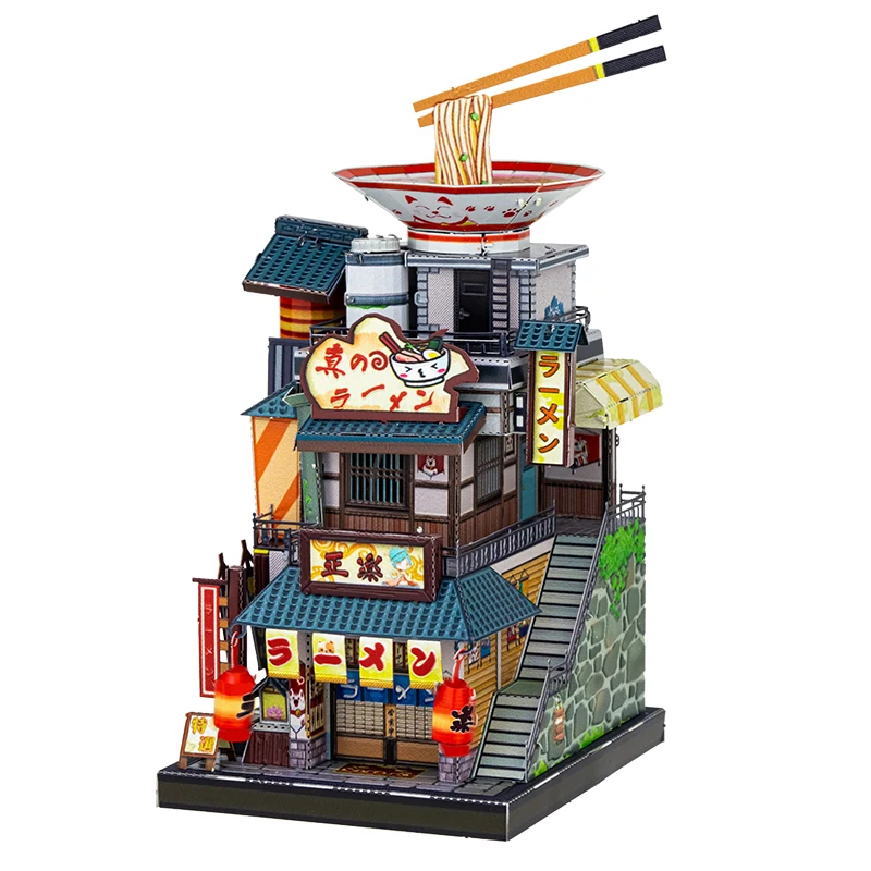 Umetnost Model 3D Kovinski Puzzle Umetnosti Tour Japonska Rezanec trgovina Model zgradbe kompleti DIY Laser Cut Sestavljanje Sestavljanke Igrače DARILO Za Otroke