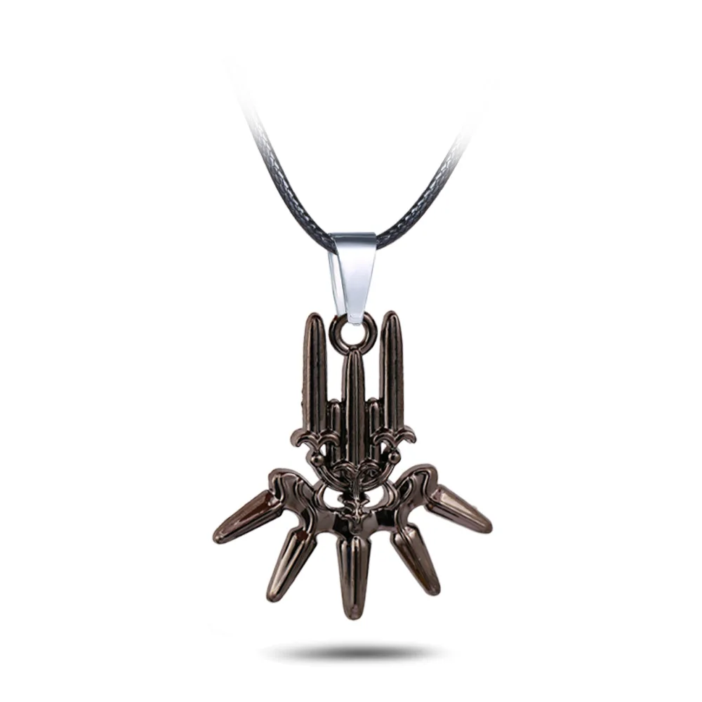 Igra NieR:Automata Keychain Ženske Izjavo Ogrlica YoRHa Logotip Obesek Obesek Za Ključe Moških Choker Verige Ogrlica Chaveiro